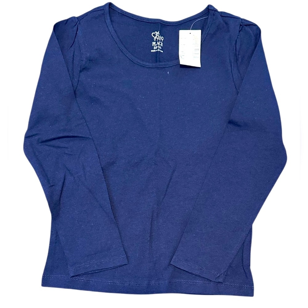 Children’s Place | Girls Navy Basic Long Sleeve Layering Top | Size Small | NWT
